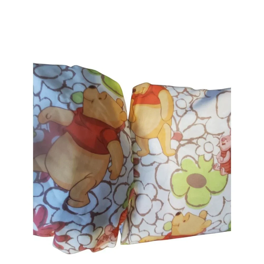 Disney Winnie the Pooh sheets Full flat fitted NO CASES 2011 vintage look FLAW
